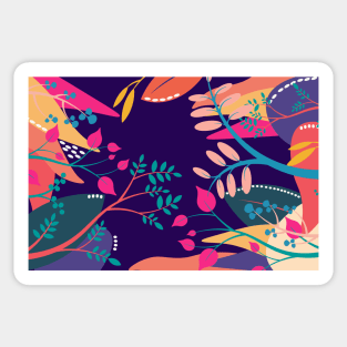 dark abtract garden Sticker